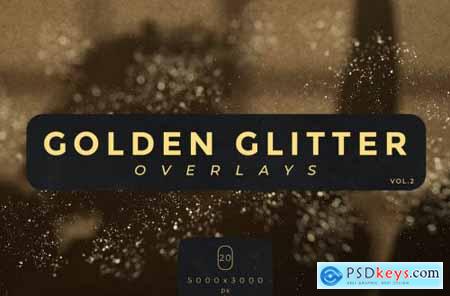 Golden Glitter Overlays Vol.2