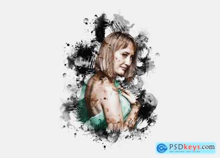 Ink Drawing Art Photoshop Action 7090311