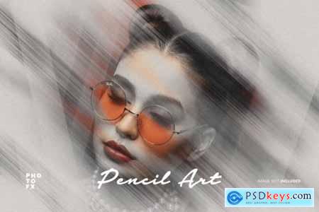 Pencil art photo effect