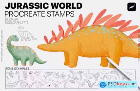 Jurassic World Procreate Stamp