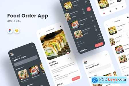 Food Delivery iOS UI Kit Sanstemp