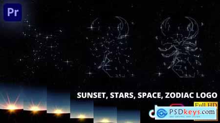 Dream Constellation Space Logo Reveal Premiere Pro 36748775