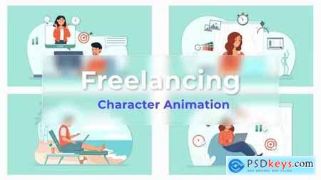 Freelancing Explainer And Animated Scene Pack 36813625
