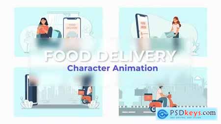 Food Delivery Animated Scene Pack 36766803