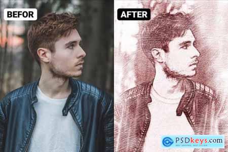 Drawing Effect Photoshop Action