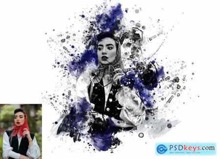 Ink Reveal Art Photoshop Action 7095170