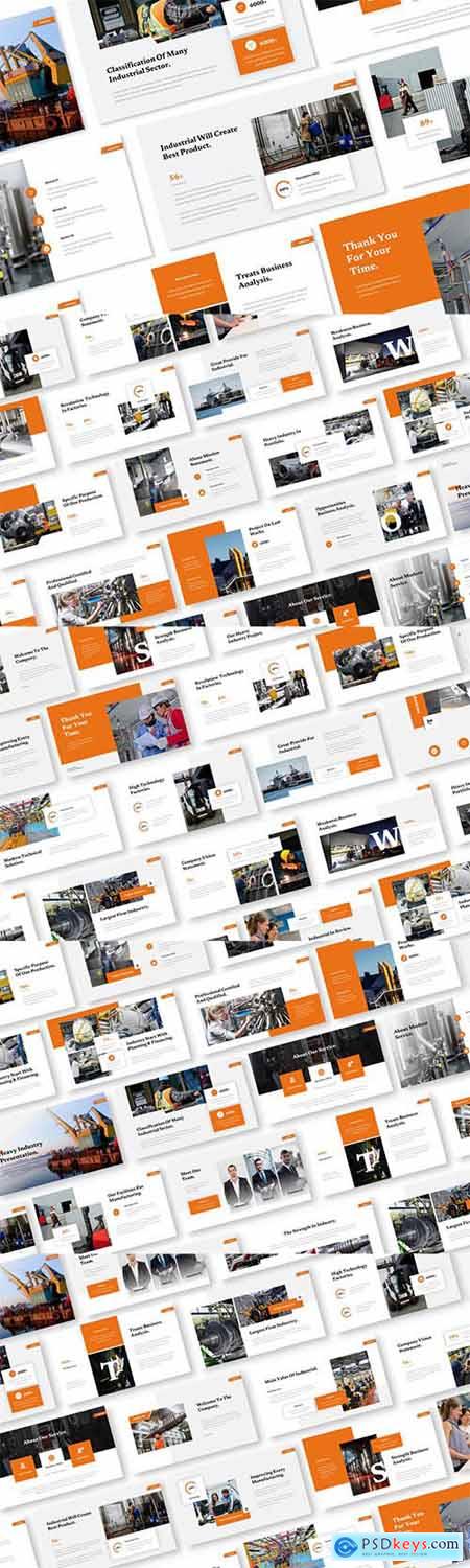 Heavy Industry Powerpoint, Keynote and Google Slides Template