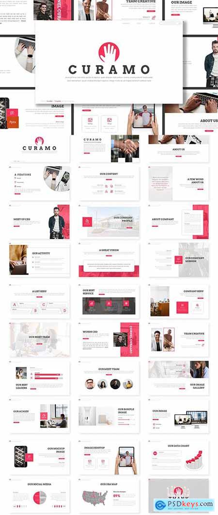 Curamo - Business Powerpoint, Keynote and Google Slides Template
