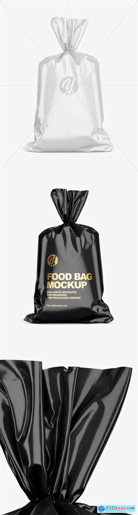 Glossy Food Bag Mockup 44236