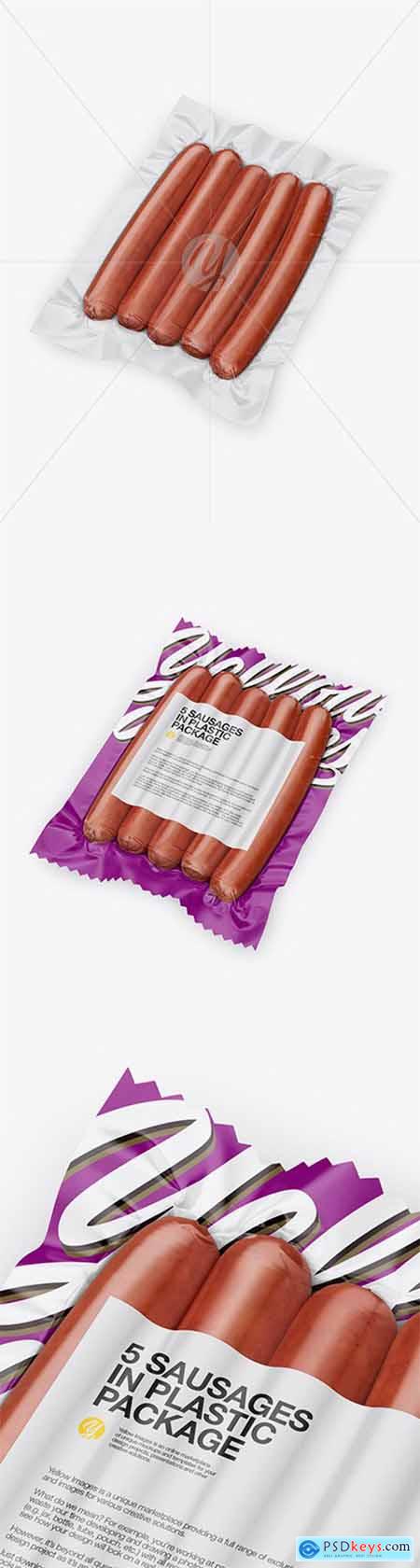 5 Smoked Sausages Pack - Half Side View 51839