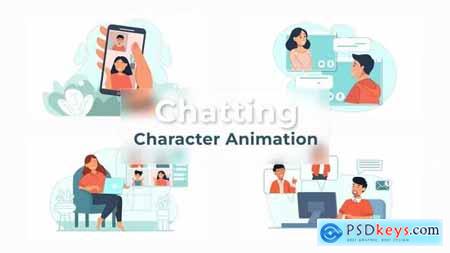 Video Chatting And online learning Animation Scene Pack 36867681