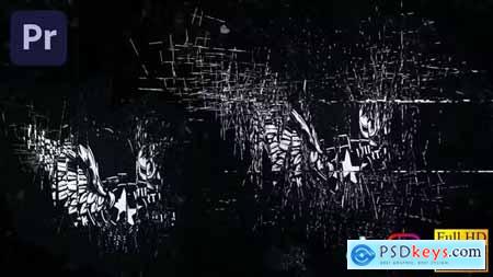 Dark Glitch Grunge Logo Reveal Premiere Pro 36834905