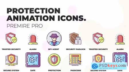 Protection & Monitoring MOGRT Icons 36824110