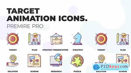 Target & Strategy MOGRT Icons 36824135