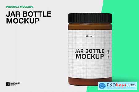 Jar Bottle - Mockup SR7R4TF