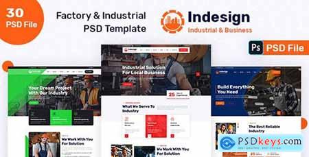 Factory & Industrial PSD Template 31818610