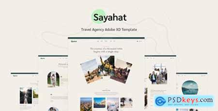 Sayahat - Travel Agency Adobe XD Template 32772446