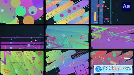 Colorful Shape Transitions [After Effects] 36868140