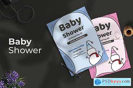 Snowman - Baby Shower Invitation GKGFXHT