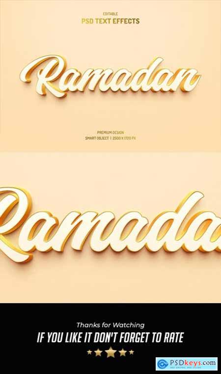 Ramadan Islamic Text Effect 36686692