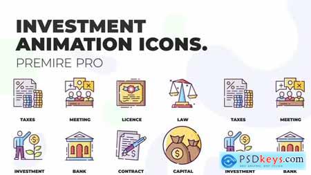 Investment & Law MOGRT Icons 36926026