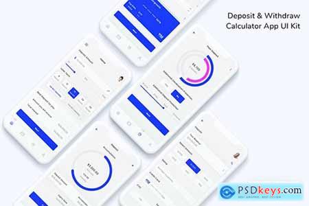 Deposit & Withdraw Calculator App UI Kit