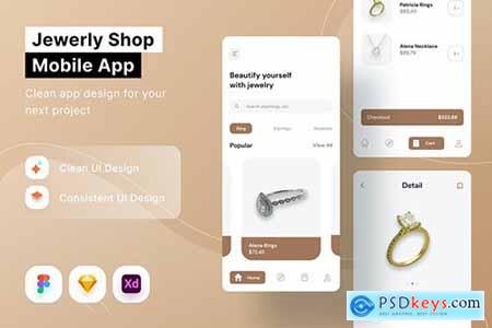 Jewelry Shop Mobile App TQ234VA