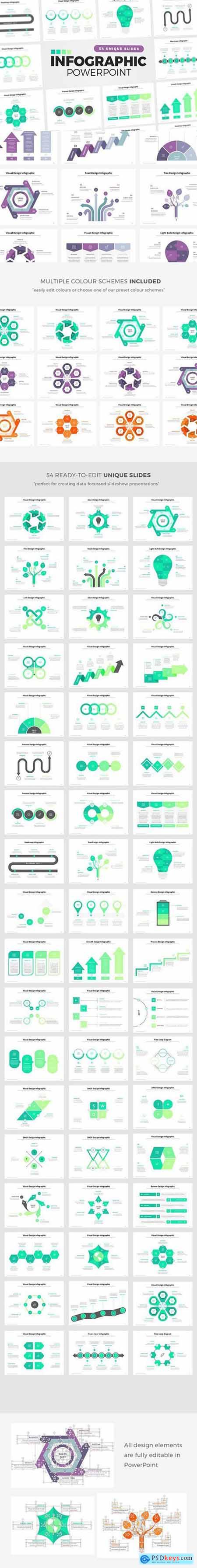 54 PowerPoint Infographic Elements