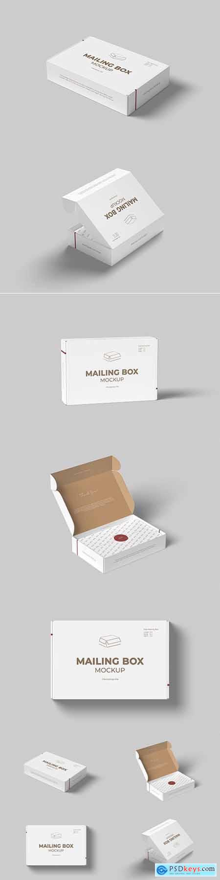 Mailing box mockup