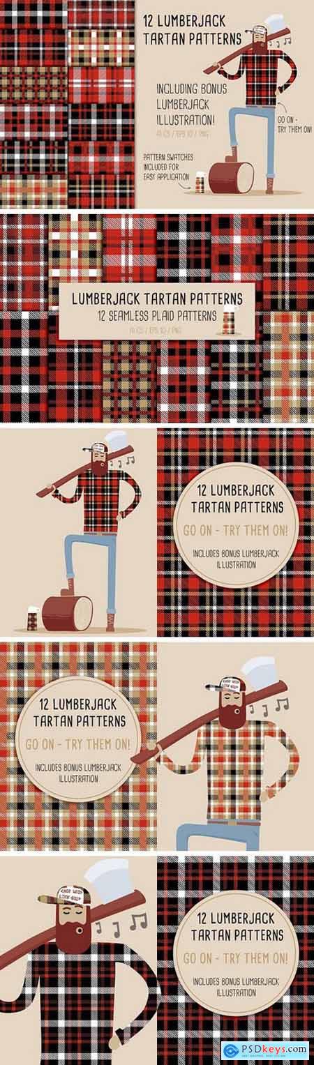 12 Lumberjack Tartan Patterns
