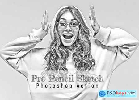 Pro Pencil Sketch Photoshop Action 7111404