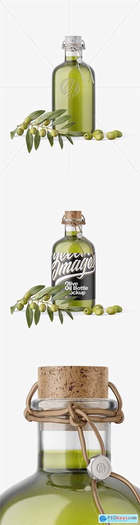 Glass Olive Oil Bottle Mockup 66003