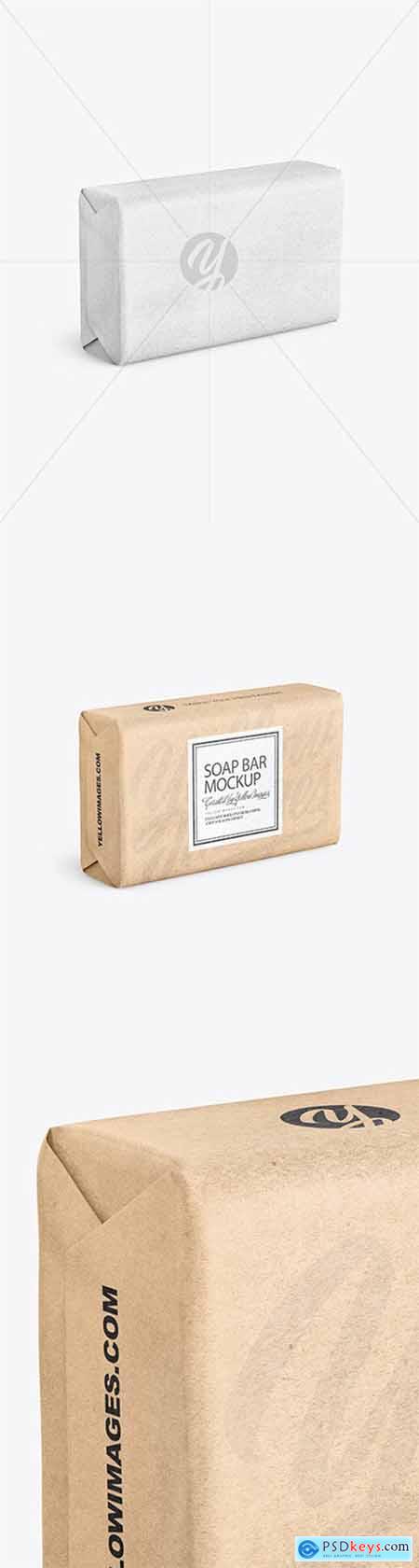 Kraft Paper Soap Bar Package Mockup 80773