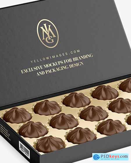 Box of Chocolate Sweets Mockup 88294