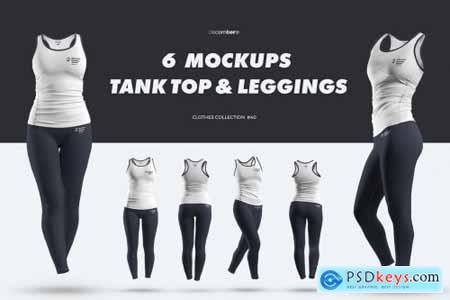 Leggings and Tank-Top Mock-Up Set