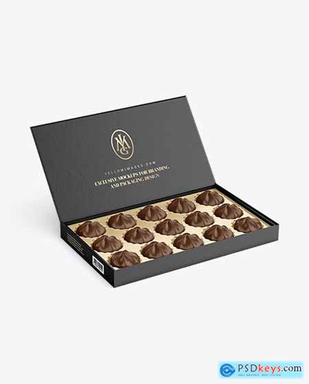 Box of Chocolate Sweets Mockup 88294