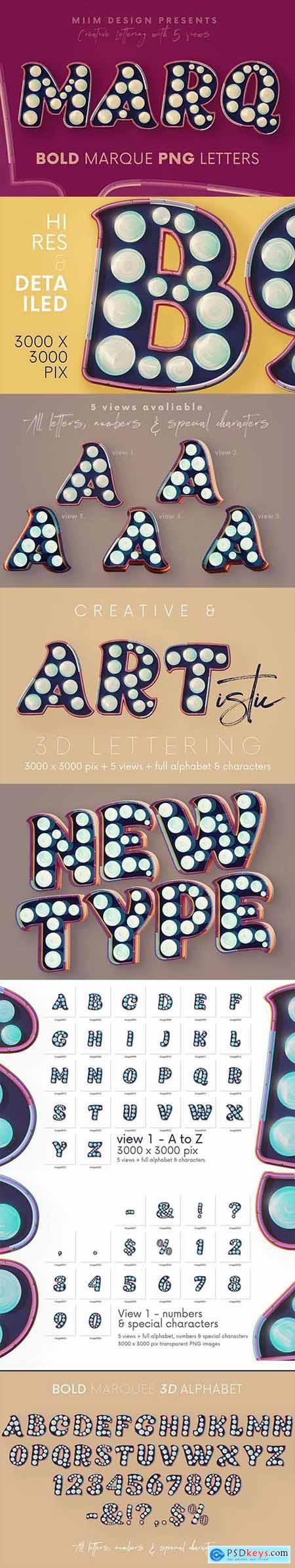 Bold Marquee - 3D Lettering