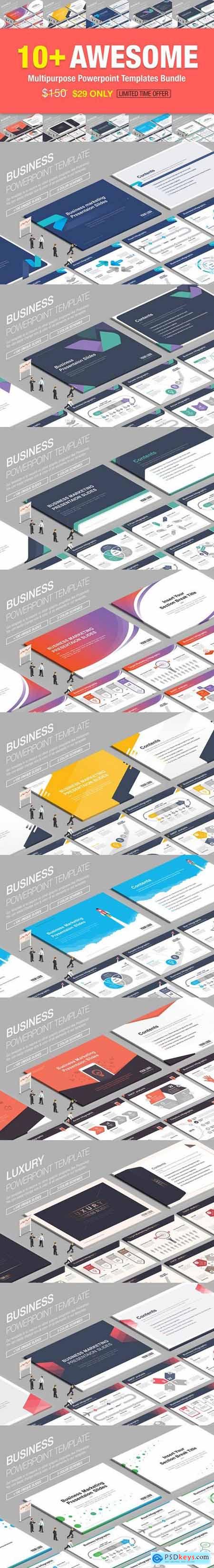 10+ Awesome Powerpoint Bundle