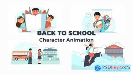 Back to School Character Animation Scene Pack 37070882