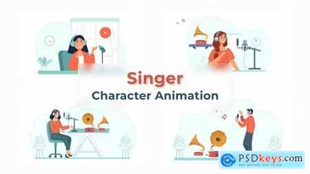 Singer Character Animation Scene Pack 37069907