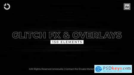 150+ Glitch FX&Overlays 37061345