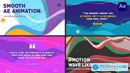 Wave-like Slides- Quote titles [After Effects] 37053835