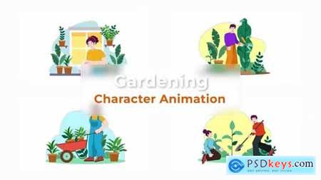 Gardening Character Animation Scene Pack 37070266