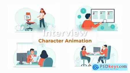 Job Interview Character Animation Scene Pack 37070227