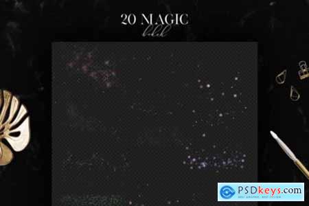 20 Magic Bokeh Overlays, Floating Dust