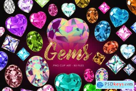 Gemstone Clipart, Jewel Diamond Clip Art