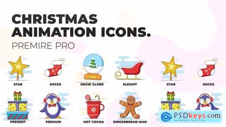 Christmas 4 Animation Icons (MOGRT) 37108305