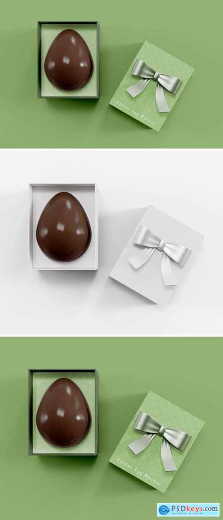 Chocolate Easter Egg Mockup