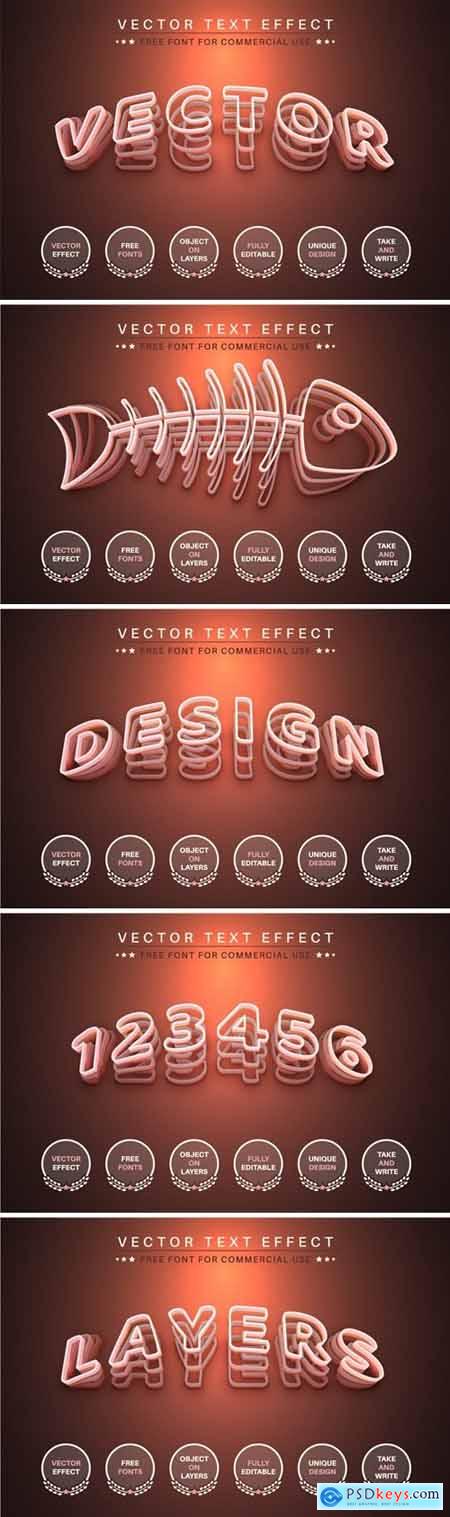 Vector Layers - Editable Text Effect, Font Style