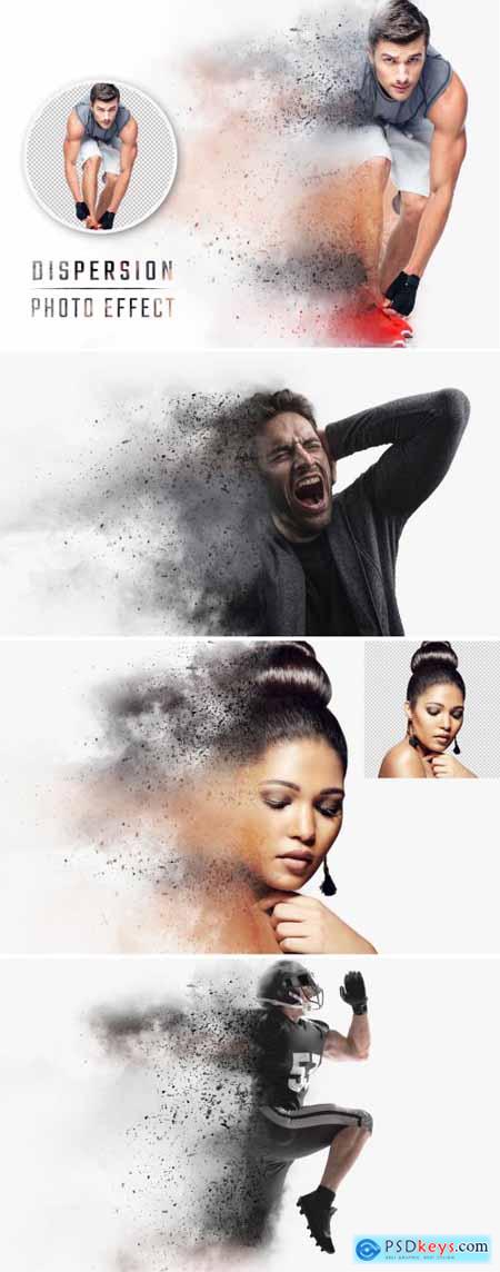 Dispersion Photo Effect with Smoke and Dust Mockup 484749371